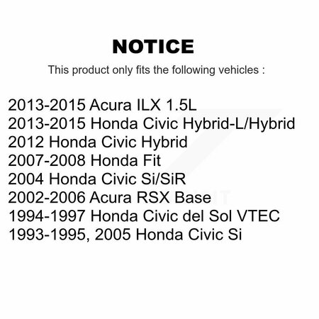 Ameribrakes Front Ceramic Disc Brake Pads For Honda Civic Acura Fit RSX ILX del Sol NWF-PRC948